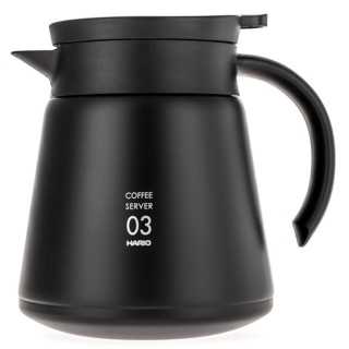 Hario V60-03 Rostfritt Stål Server 0,8L Svart