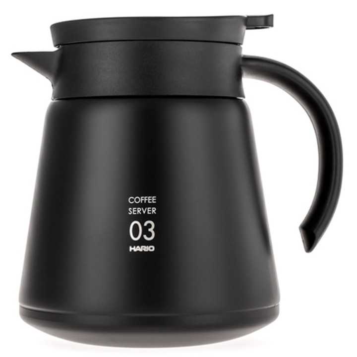 Hario V60-03 Rostfritt Stål Server 0,8L Svart