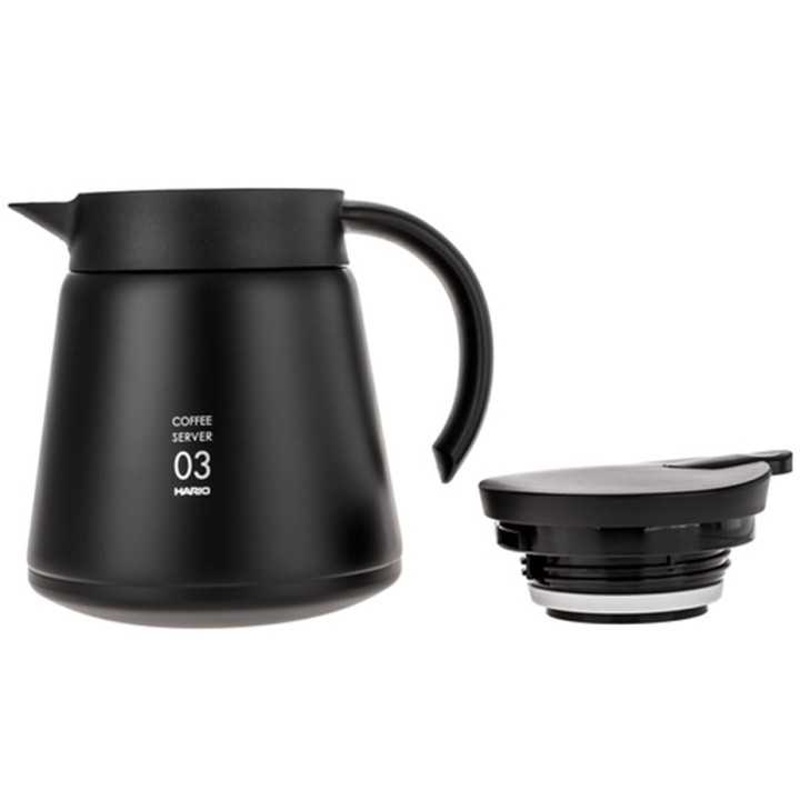 Hario V60-03 Rostfritt Stål Server 0,8L Svart