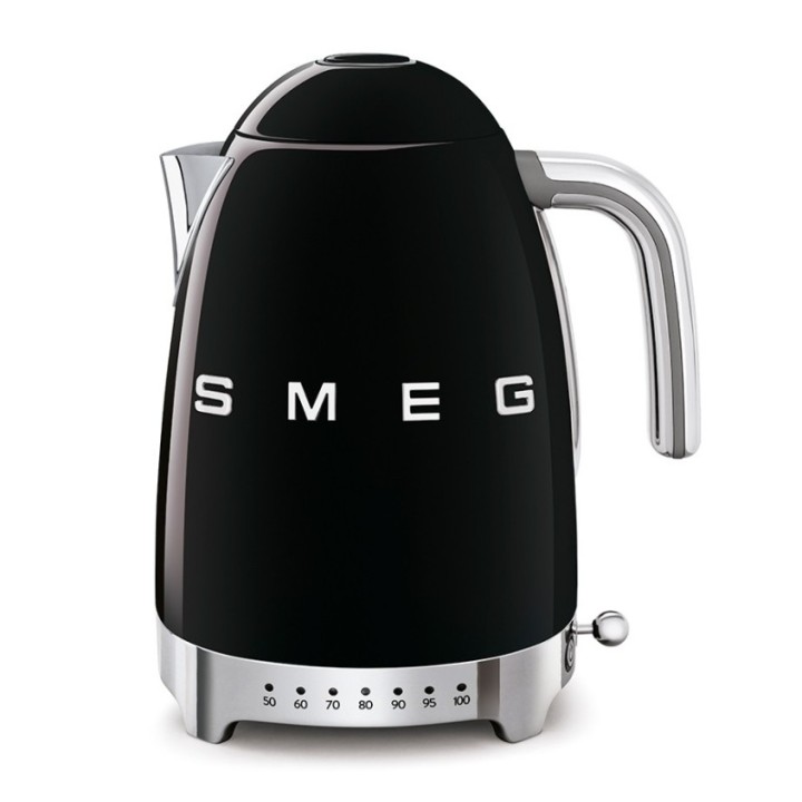 Smeg KLF04BLEU Vattenkokare m. Temperatur 1,7L Svart