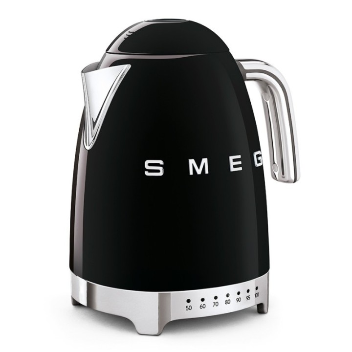 Smeg KLF04BLEU Vattenkokare m. Temperatur 1,7L Svart