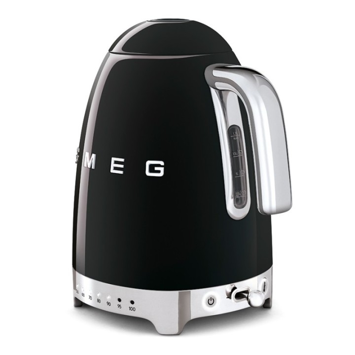 Smeg KLF04BLEU Vattenkokare m. Temperatur 1,7L Svart
