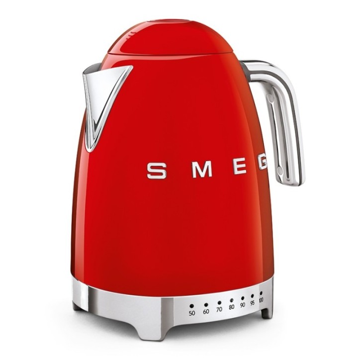 Smeg KLF04RDEU Vattenkokare m. temperatur 1,7L Röd