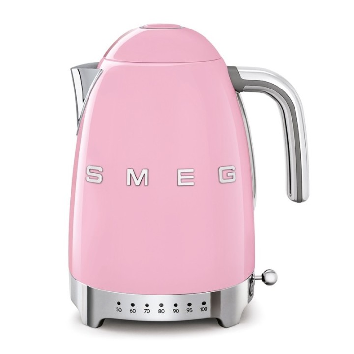 Smeg KLF04PKEU Vattenkokare med temperatur 1,7L Rosa