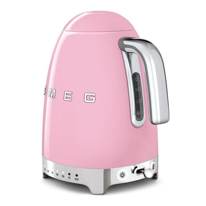 Smeg KLF04PKEU Vattenkokare med temperatur 1,7L Rosa