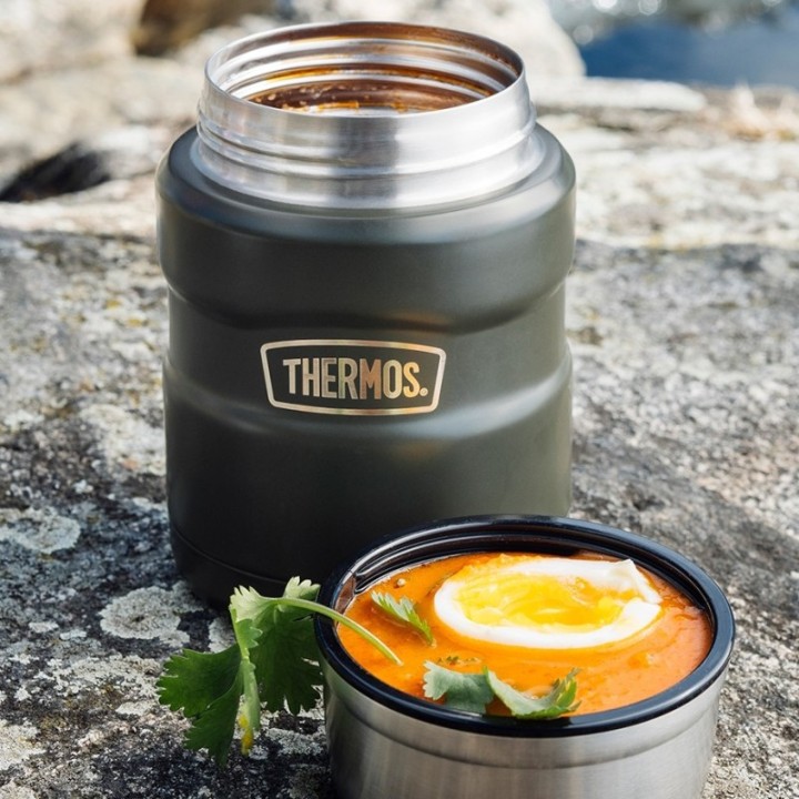 Thermos Mattermosflaska 0,47 L mörkröd