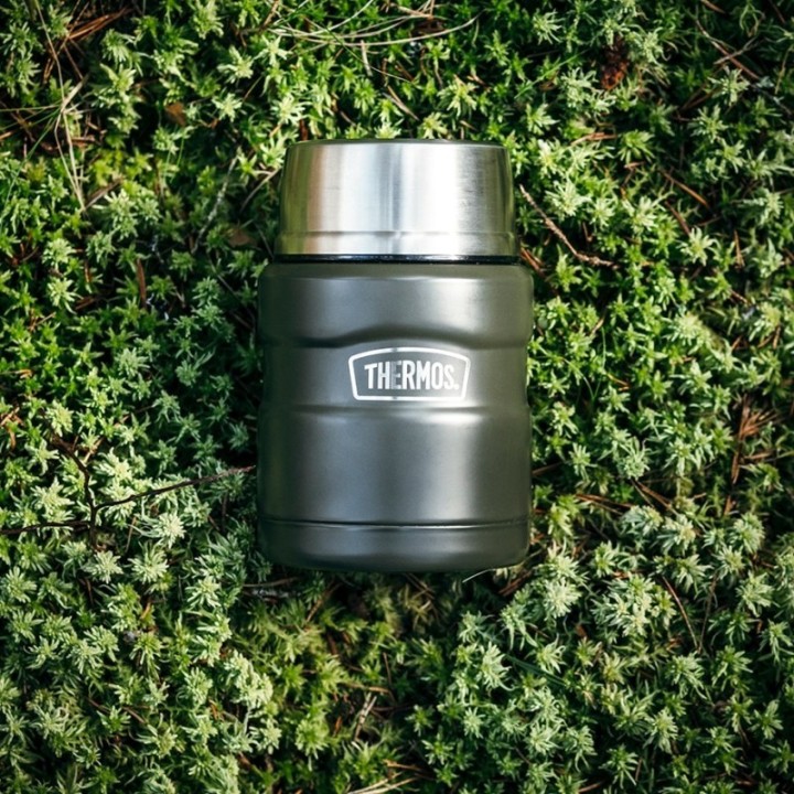 Thermos Mattermosflaska 0,47 L mörkröd