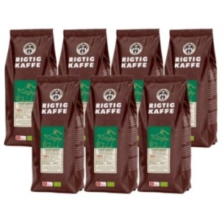 Rigtig Kaffe Ekologisk Chanchamayo 7x400g Hela kaffebönor