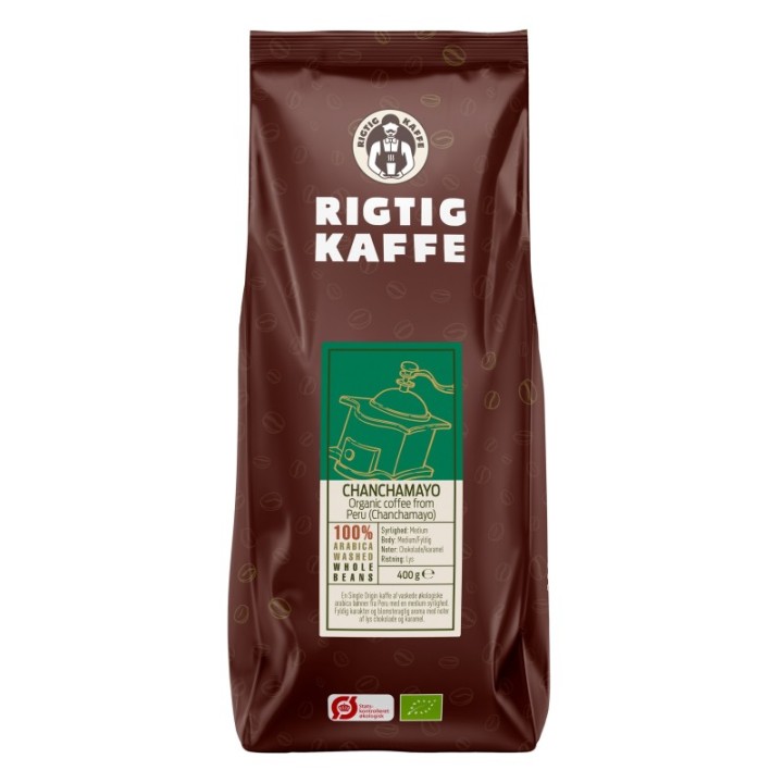 Rigtig Kaffe Ekologisk Chanchamayo 7x400g Hela kaffebönor