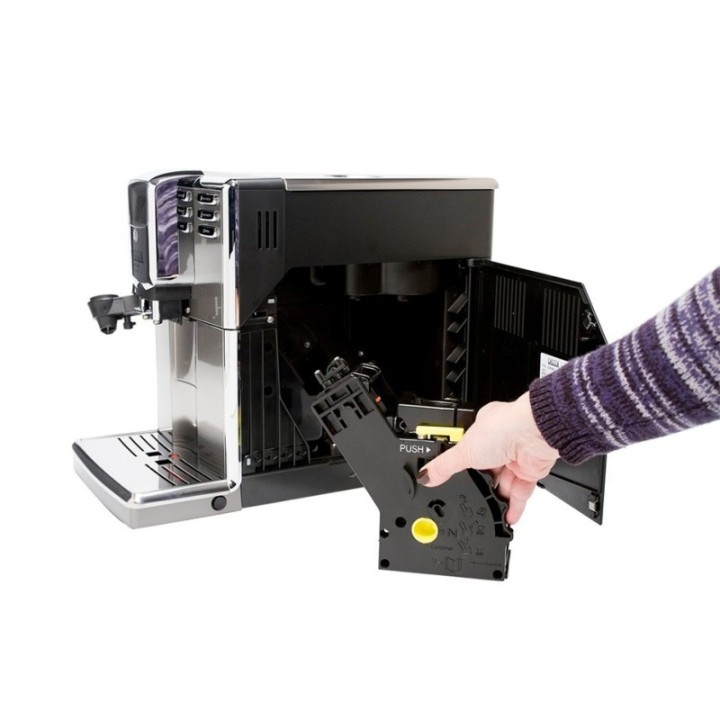 Gaggia Anima Deluxe Stål/Svart Espressomaskin inkl. 6x400g Rigtig Kaffe Ekologisk