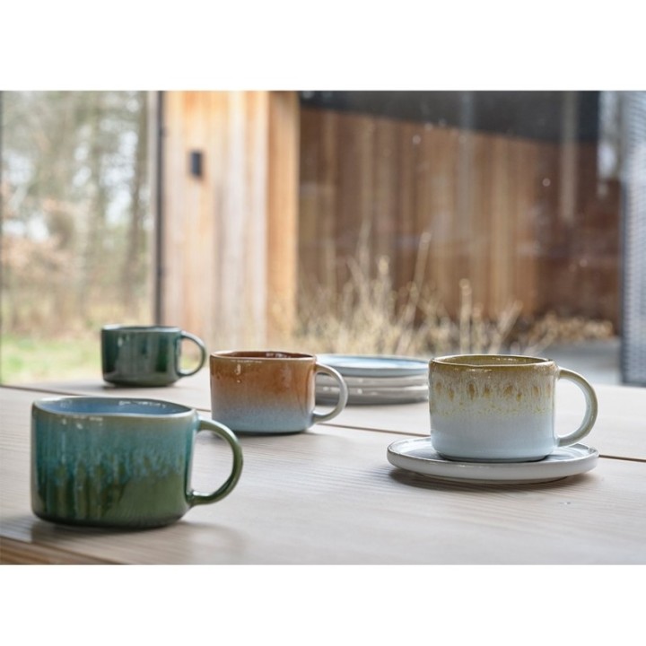 Villa Collection Stilar Espressokopp 8 cl 2 st Blå/Bärnsten