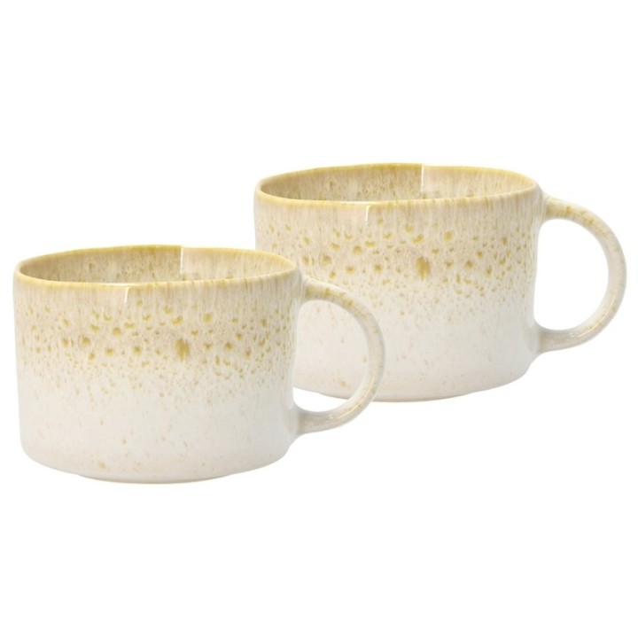 Villa Collection Styles Mugg med öra 16 cl 2 st Creme/Sand