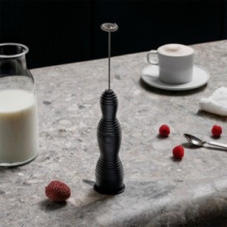 Alessi Pulcina Mjölkskummare Svart