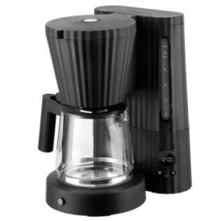 Alessi Plissé Kaffemaskin Svart