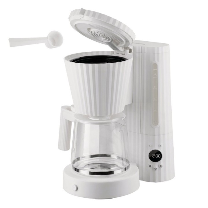 Alessi Plissé Kaffemaskin Vit