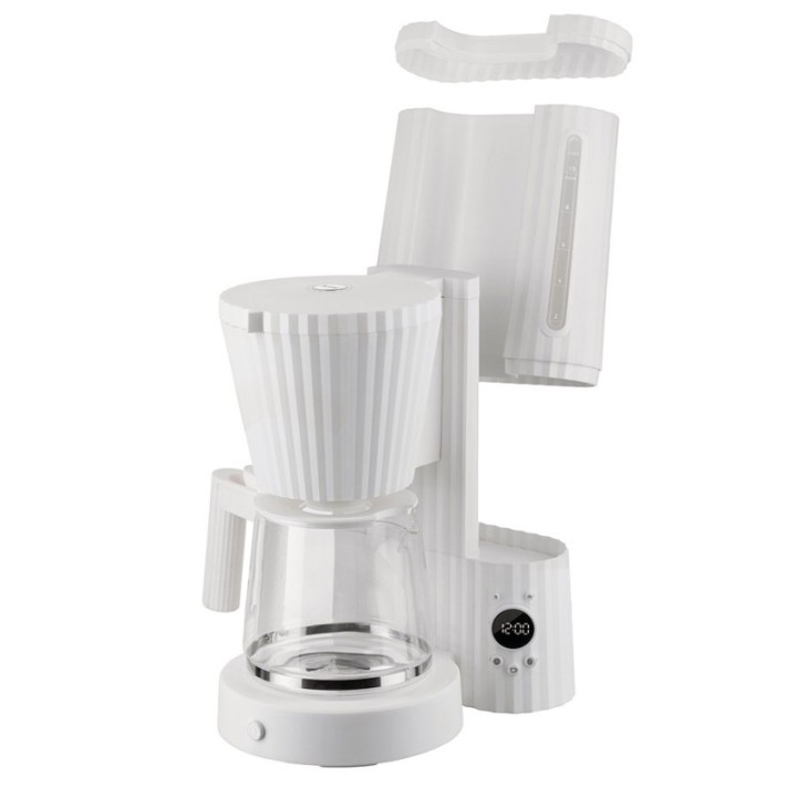 Alessi Plissé Kaffemaskin Vit