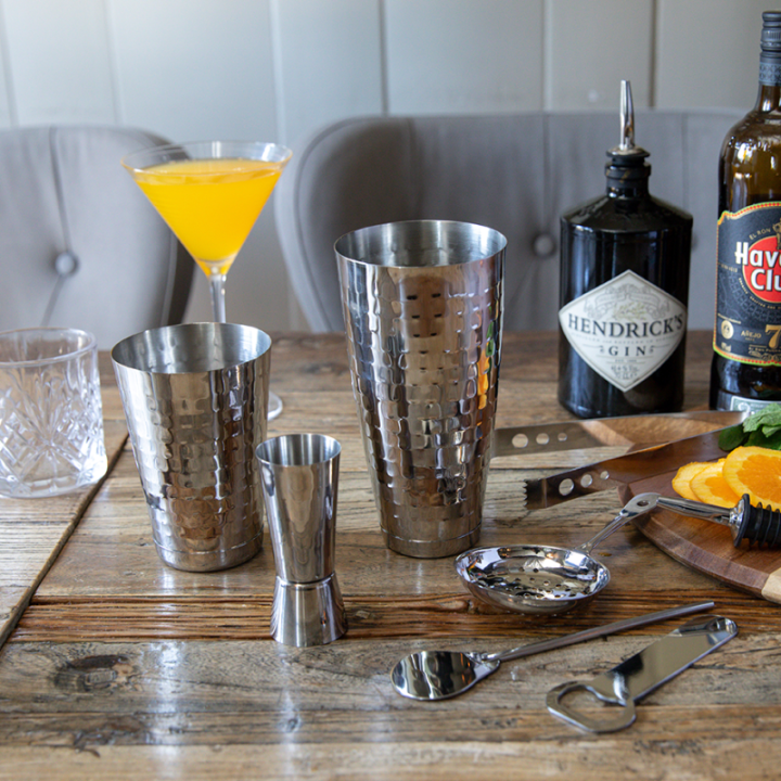 BarCraft Boston Barsats 8 delar Stål