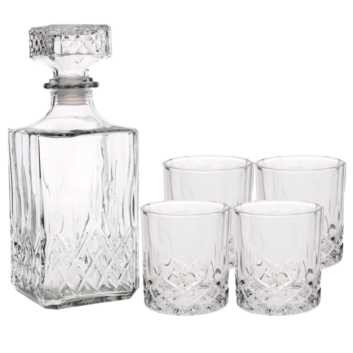 BarCraft Karaffset 0,9 L klar inkl. 4 glas