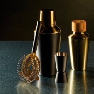 BarCraft Barset 3 delar Svart/Guld