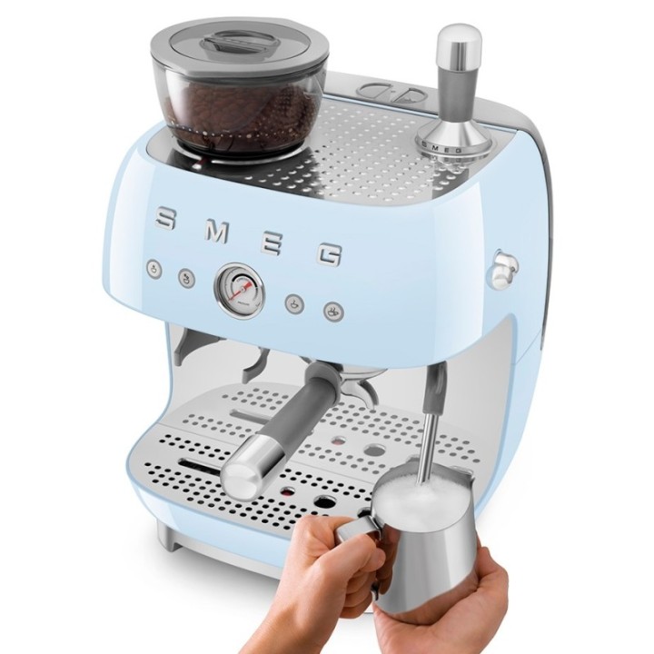 Smeg EGF03PBEU Manuell espressomaskin Inkl. kvarn Pastellblå
