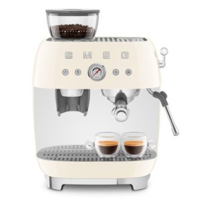 Smeg EGF03CREU Manuell Espressomaskin inkl. Kvarn Creme