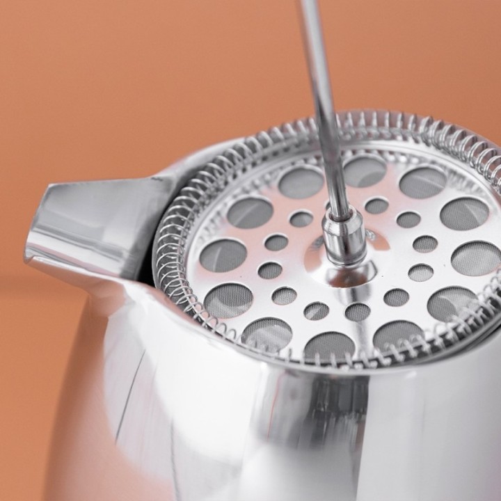 La Cafetière 8 Kop. Stempelkanna Stål