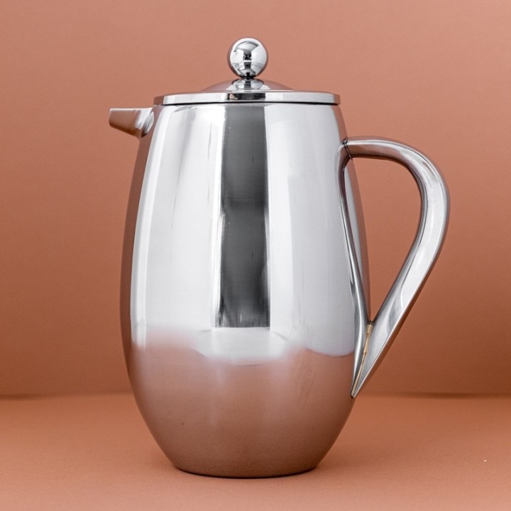 La Cafetière 8 Kop. Stempelkanna Stål