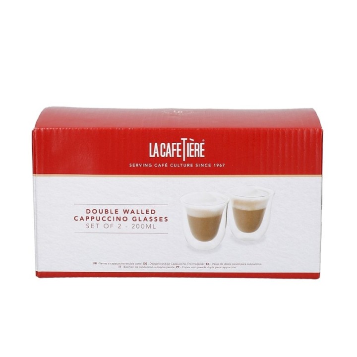 La Cafetière Dubbelväggig Cappuccino 20 cl 2 st
