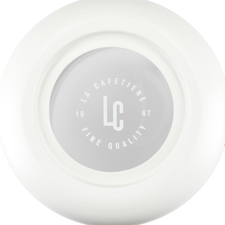 La Cafetière Pisa 3-kopps stempelkanna Vit