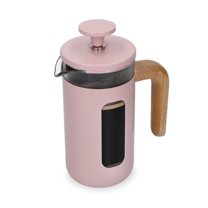 La Cafetière Pisa 3-kopps stempelkanna rosa