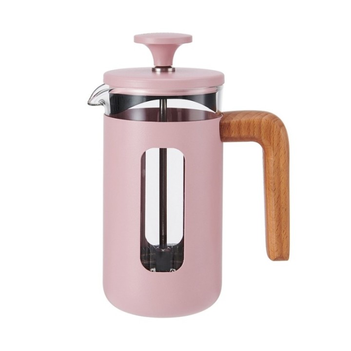 La Cafetière Pisa 3-kopps stempelkanna rosa