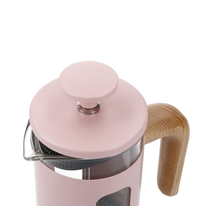La Cafetière Pisa 3-kopps stempelkanna rosa