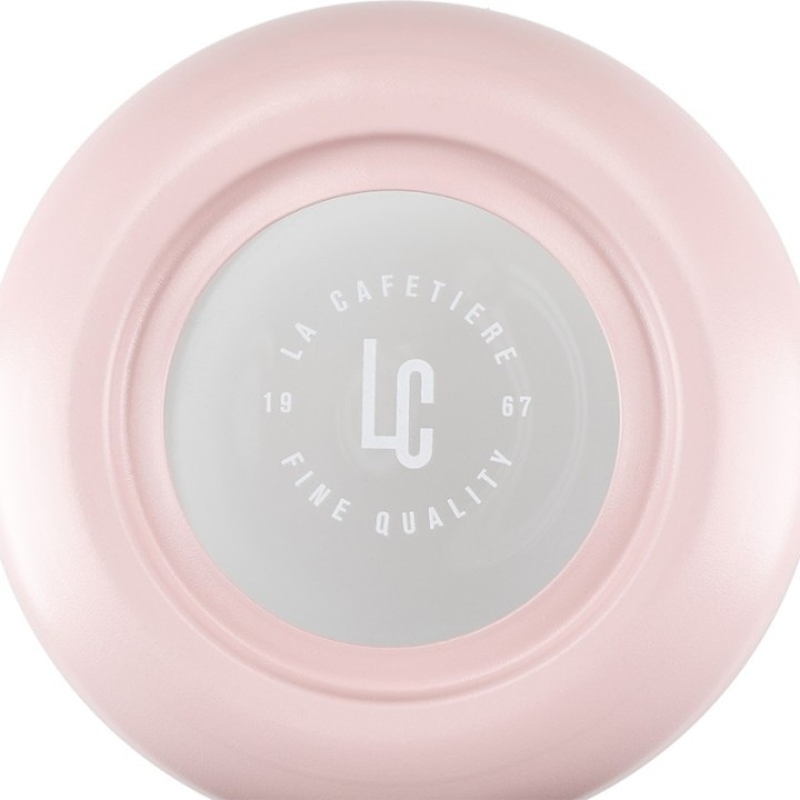 La Cafetière Pisa 3-kopps stempelkanna rosa