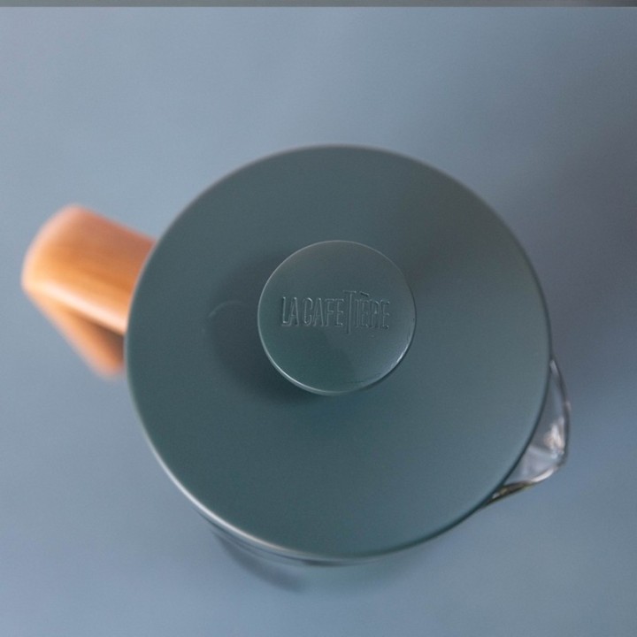 La Cafetière Pisa 8 koppar stempelkanna grön