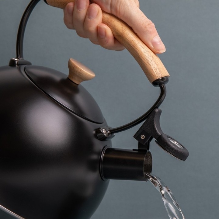 La Cafetière 1,6 L Kittel Svart med trä