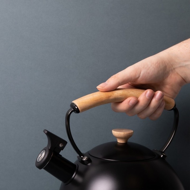 La Cafetière 1,6 L Kittel Svart med trä
