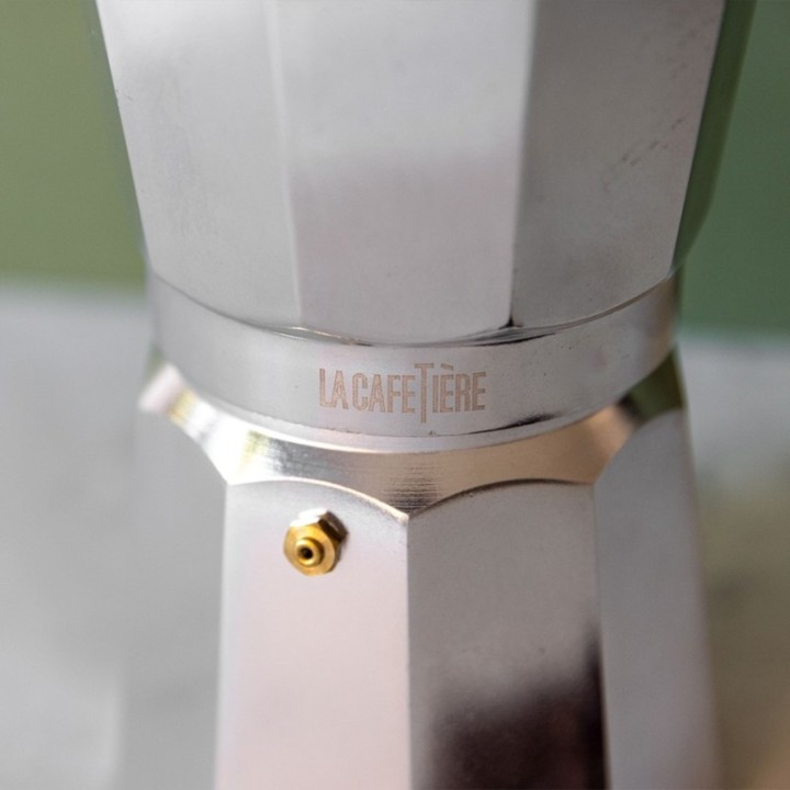 La Cafetière Venice 12 koppar espressokanna stål