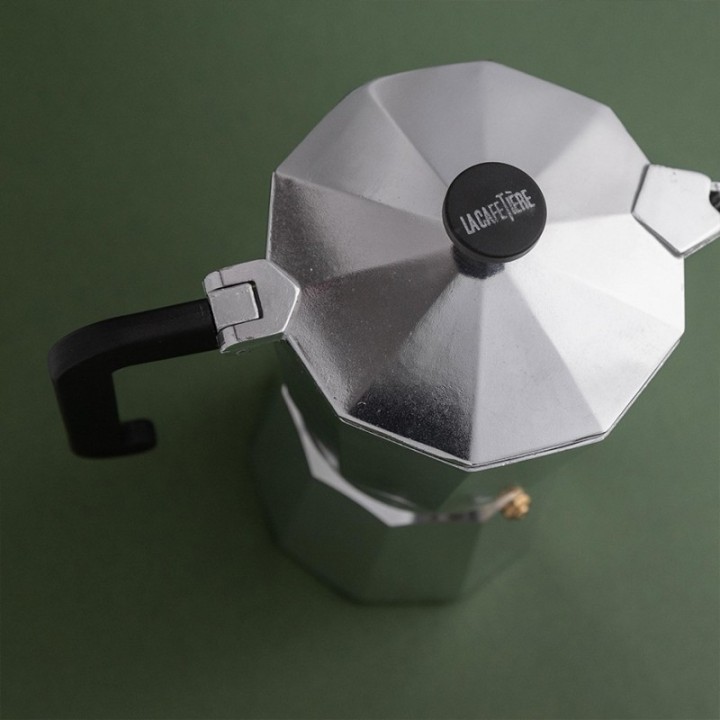 La Cafetière Venice 9 koppar espressokanna Stål