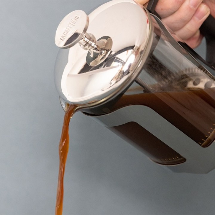 La Cafetière Roma 4 koppar presskanna i rostfritt stål