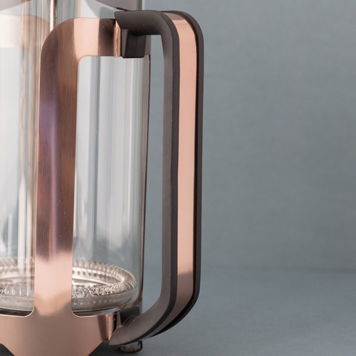 La Cafetière Roma 8 koppar stempelkanna koppar