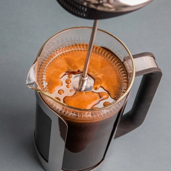 La Cafetière Roma 8 koppar stempelkanna rostfritt stål