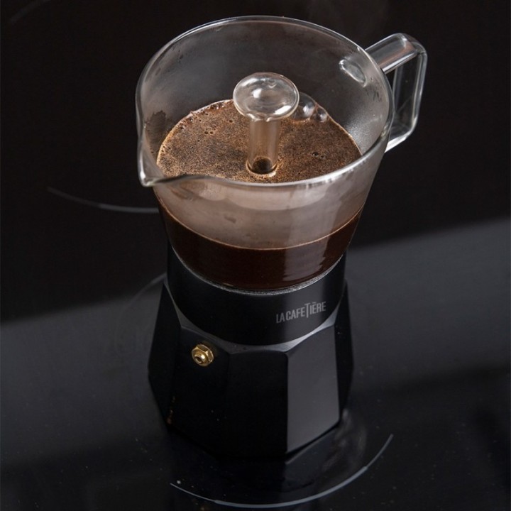 La Cafetière Verona 6 koppar espressokanna svart