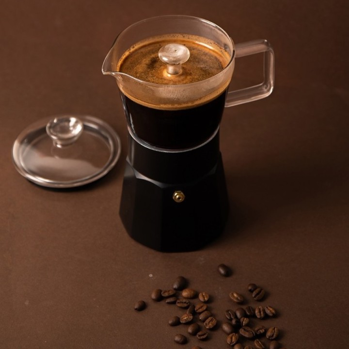 La Cafetière Verona 6 koppar espressokanna svart