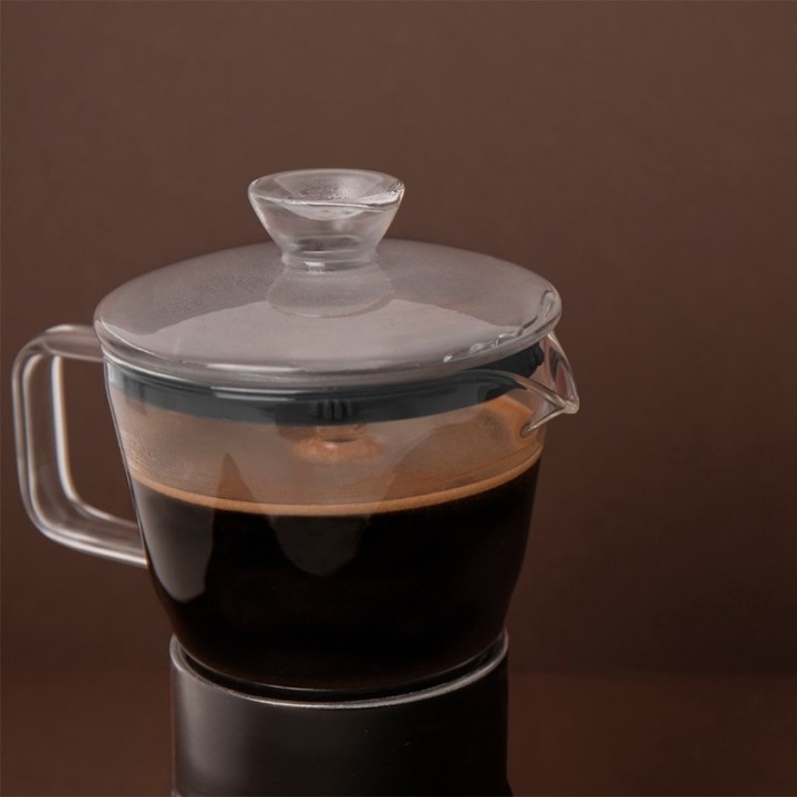 La Cafetière Verona 6 koppar espressokanna svart