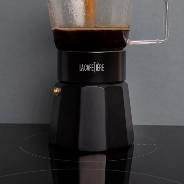 La Cafetière Verona 6 koppar espressokanna svart