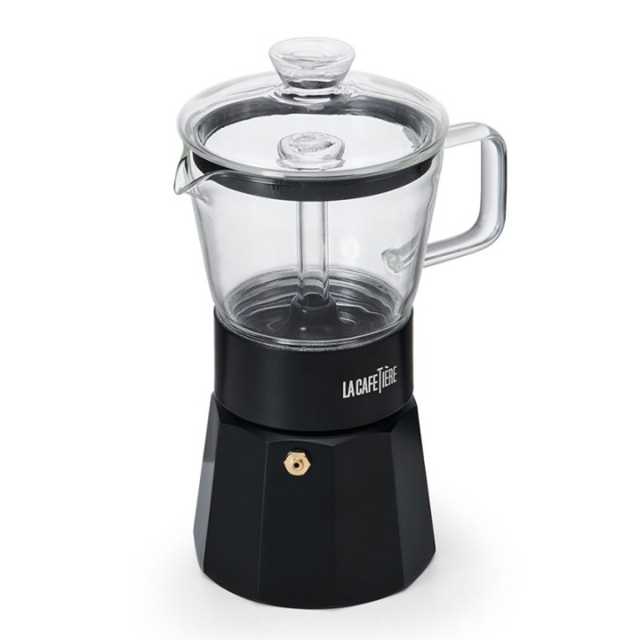 La Cafetière Verona 6 koppar espressokanna svart