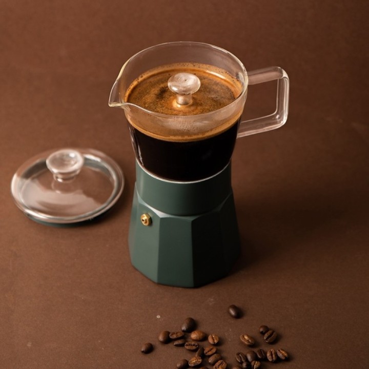 La Cafetière Verona 6 kop. espressokanna grön