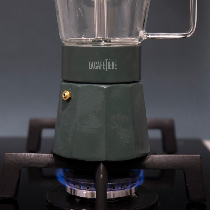 La Cafetière Verona 6 kop. espressokanna grön