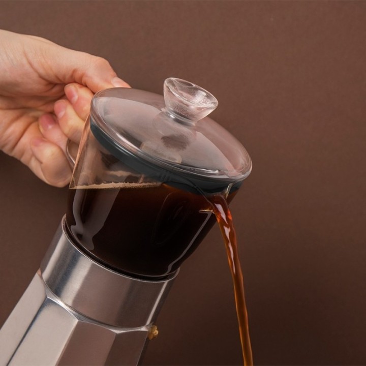 La Cafetière Verona 6 koppar espressokanna i stål