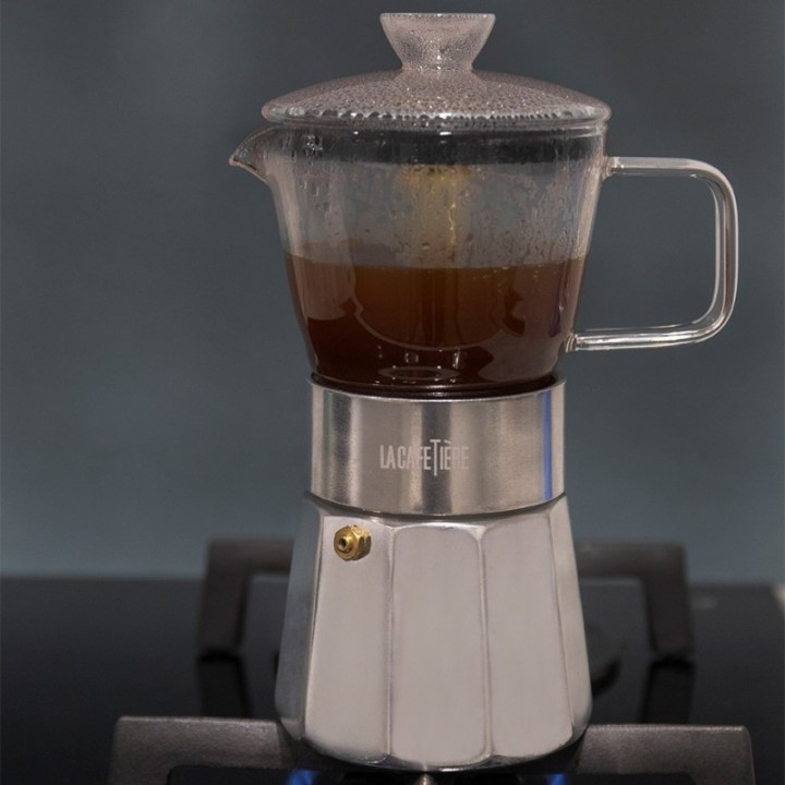 La Cafetière Verona 6 koppar espressokanna i stål